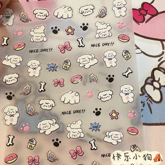 【A1】キラキラ・3D・水入り・硬質シール 4種詰め合わせ